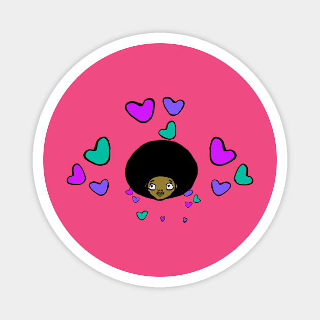 Afro Love (Black Lives Magical Edition) Magnet by BlissingsOnBlessings